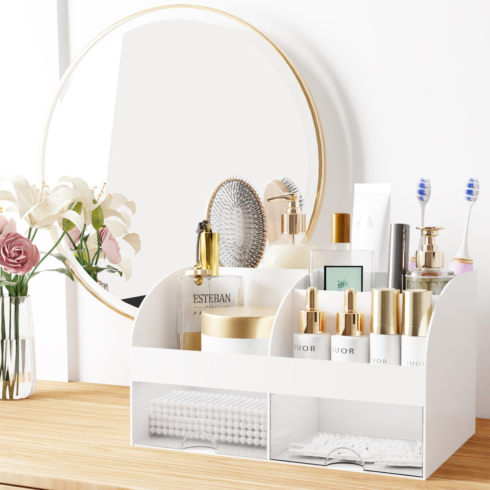COMFYROOM organizador maquillaje, gavetas translúcidas, localiza productos con facilidad.