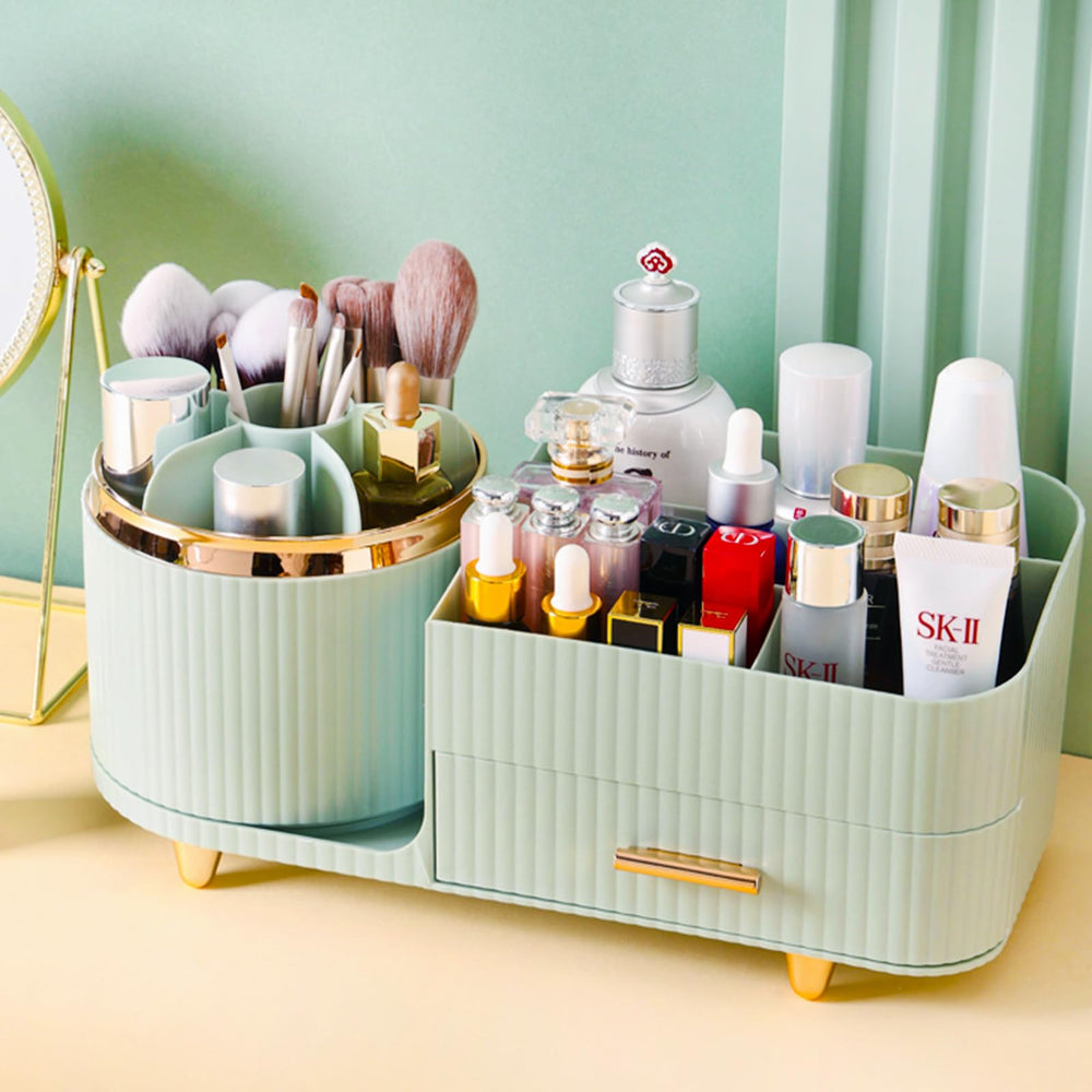 COMFYROOM organizador rotatorio para tocador, acceso rápido al maquillaje.