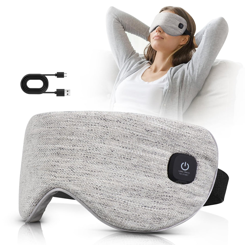 COMFYTHERA mascarilla de ojos calentada sin cables: libertad de movimiento para uso nocturno.