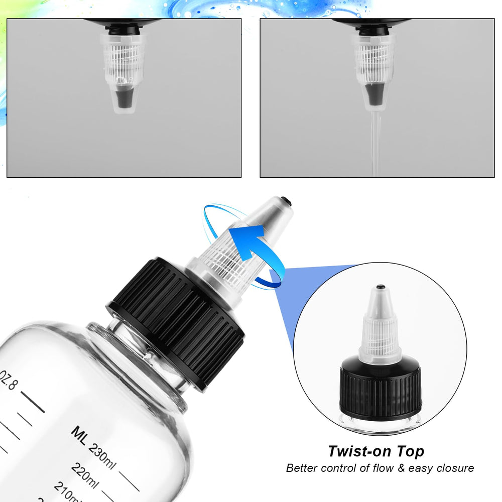 Capacidad de 250 ml para uso prolongado y rellenado cómodo