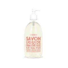 La Compagnie de Provence jabon líquido pomelo rosa en frasco de vidrio para manos.