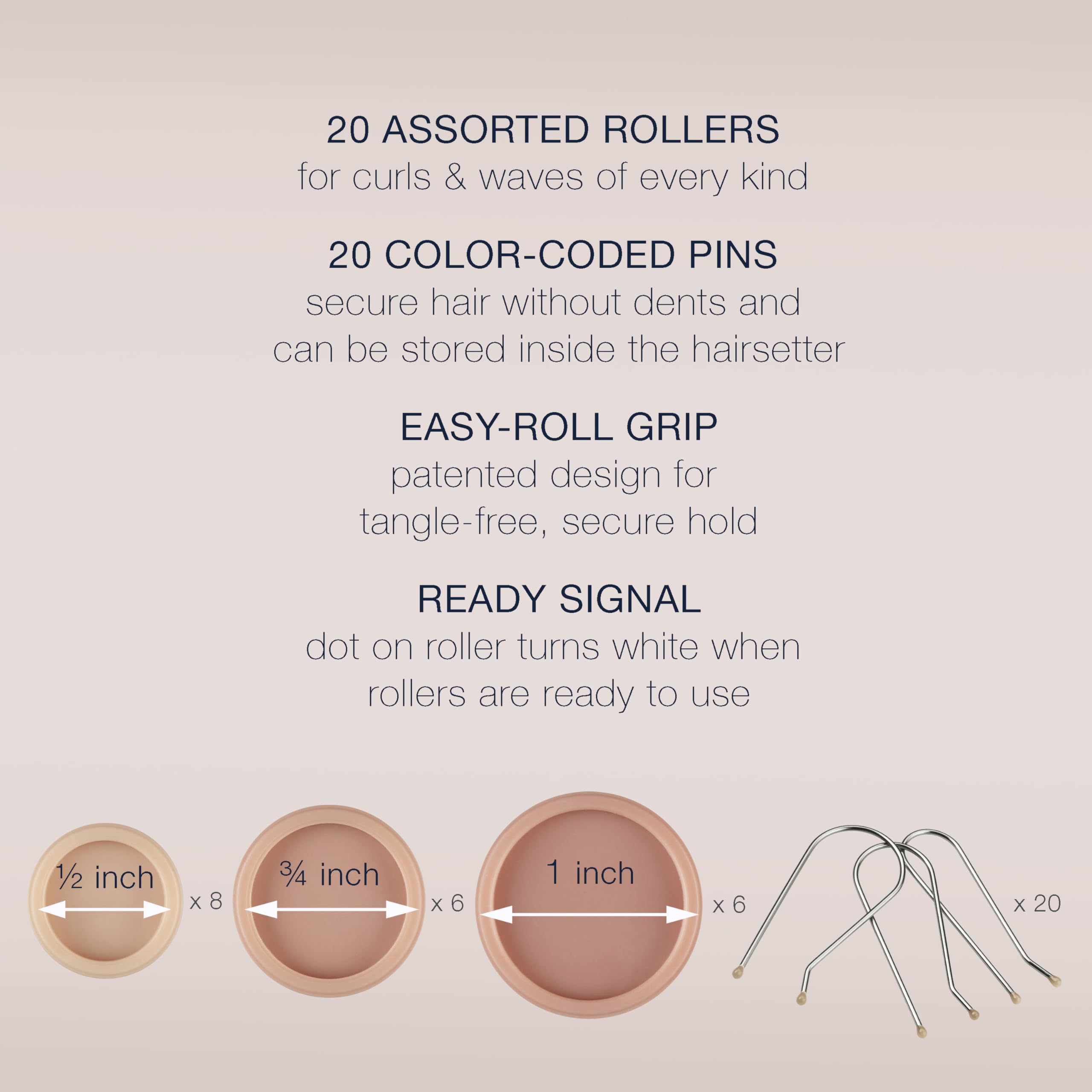 Conair estuche compacto con almacenamiento de rulos