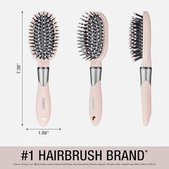 Conair Velvet Touch cepillo para cabello rizado y liso, ideal para cualquier estilo.