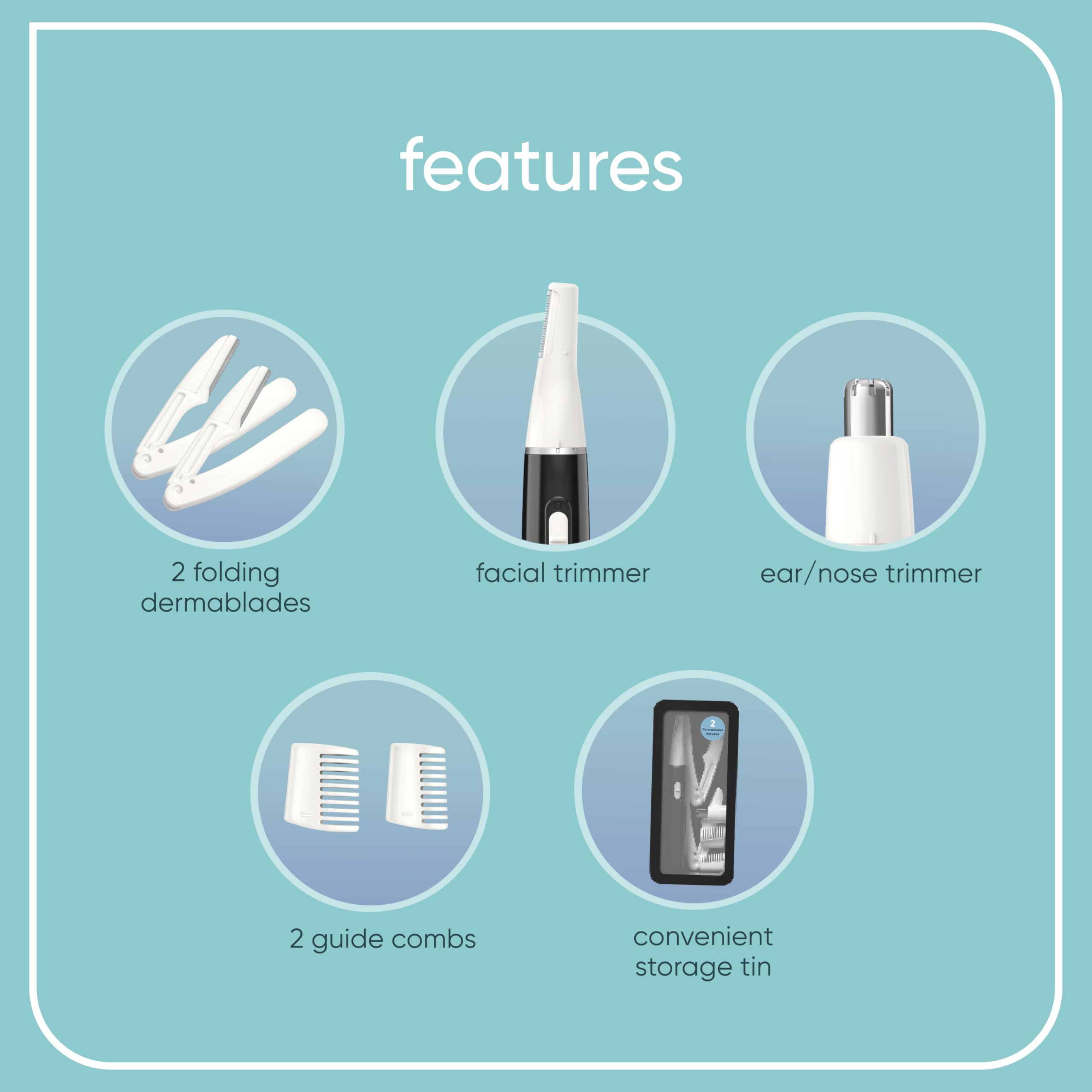 Accesorios para cejas de Conair Girlbomb, precisión en el diseño.