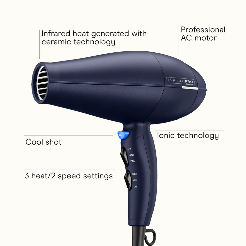 Conair InfinitiPRO muestra rizos definidos con frizz reducido