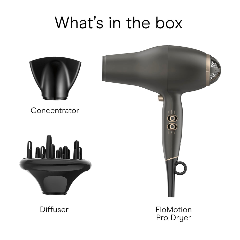 Conair Infiniti Pro FloMotion Pro: tecnología cerámica para calor suave y uniforme.