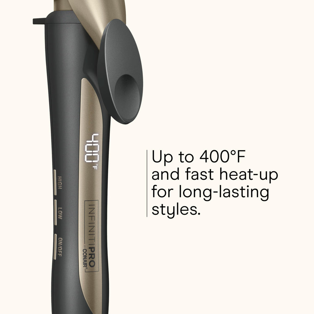 Conair Infiniti Pro: pantalla digital para ajustar la temperatura con precisión