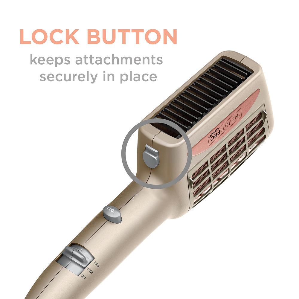 Conair InfinitiPRO boton-frio para fijar el peinado sin calor.