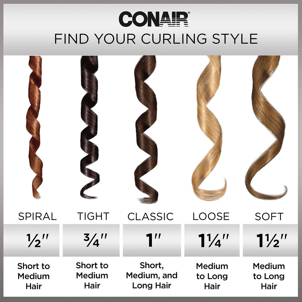 Rizador para cabello medio y largo de Conair Infinitipro Rose Gold Titanium.