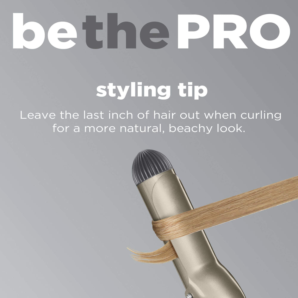 Conair InfinitiPro ofrece control suave del frizz sobre la barra ceramica.