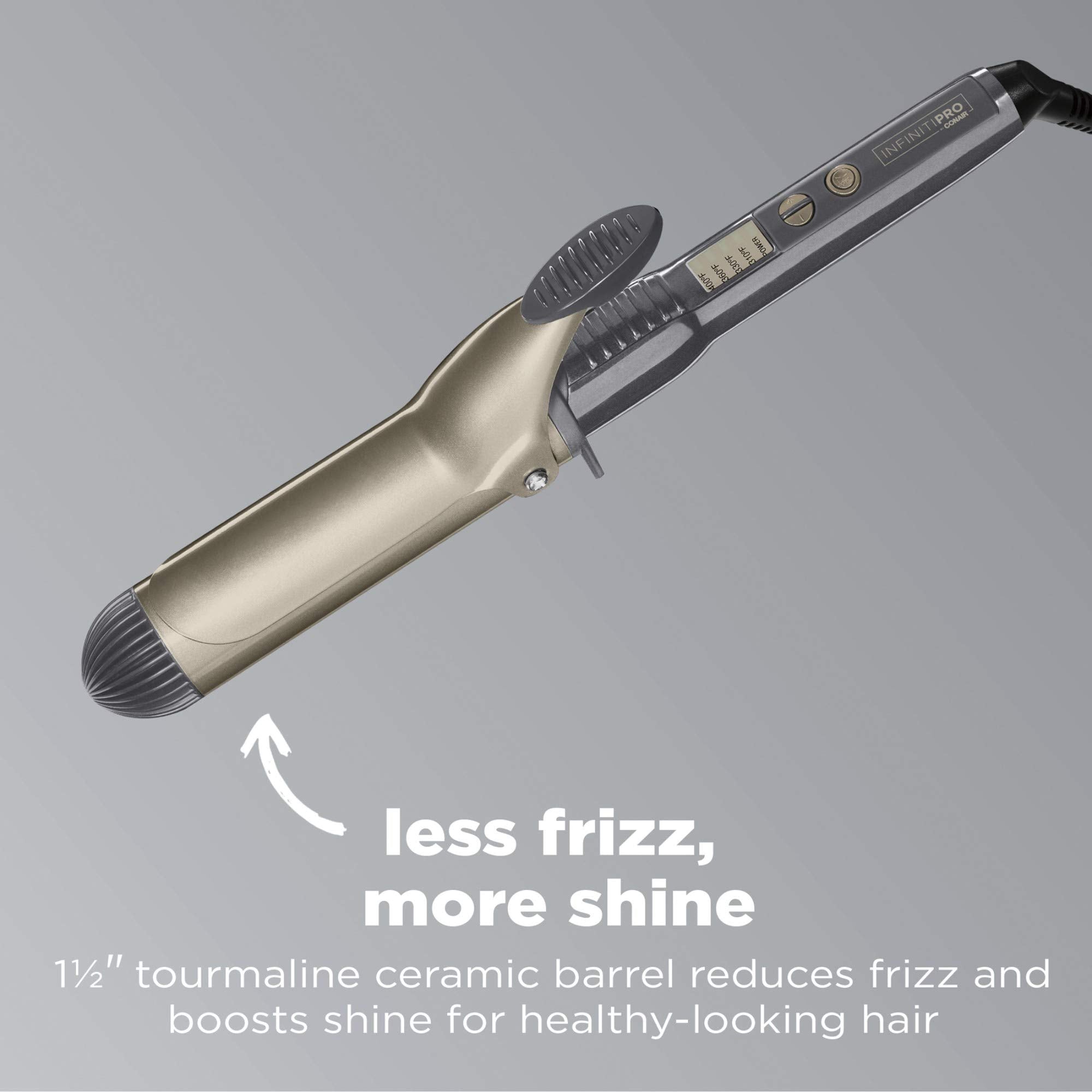 Conair InfinitiPro tourmalina ceramica, superficie lisa para deslizamiento suave.