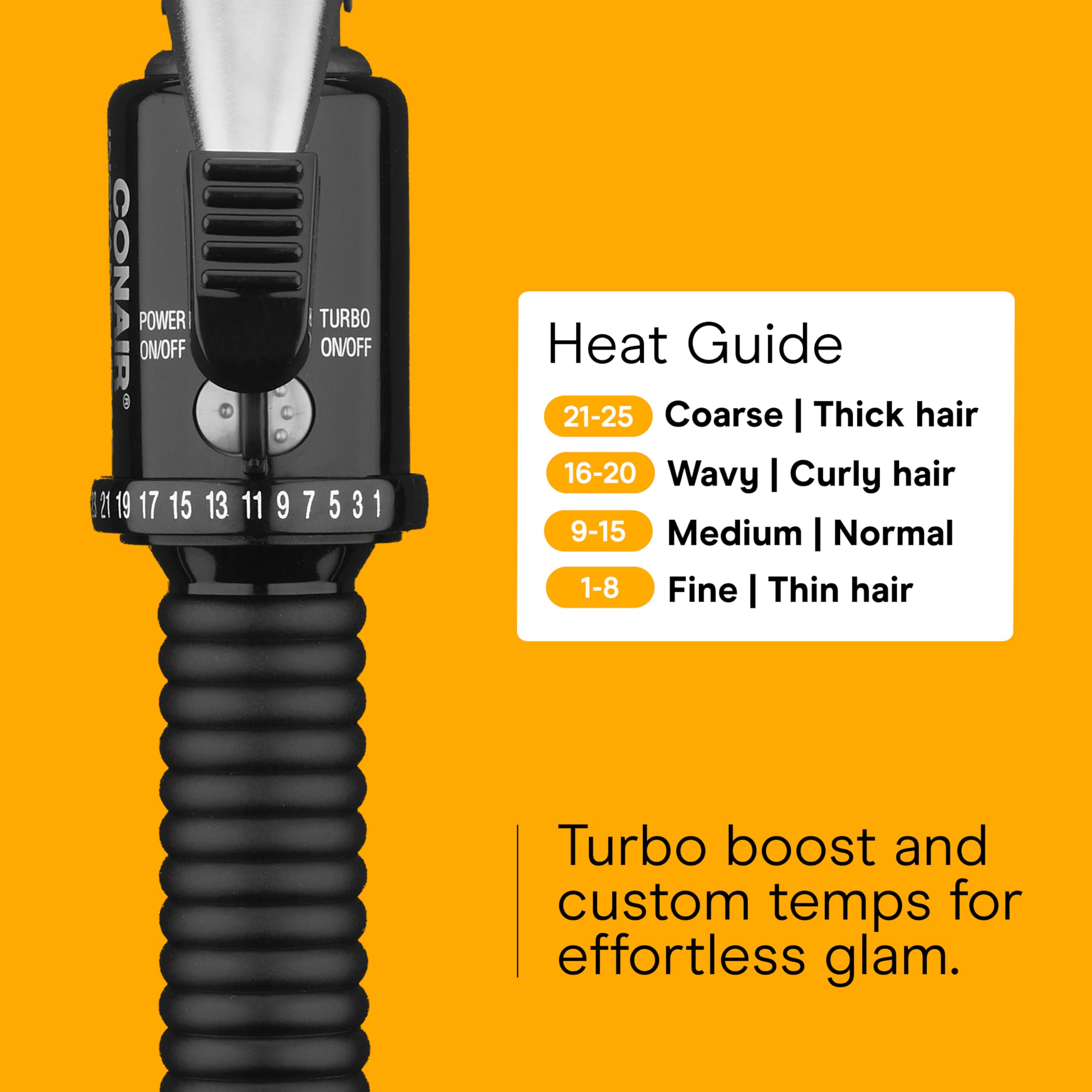 Conair rizador con cable giratorio evita enredos durante el peinado