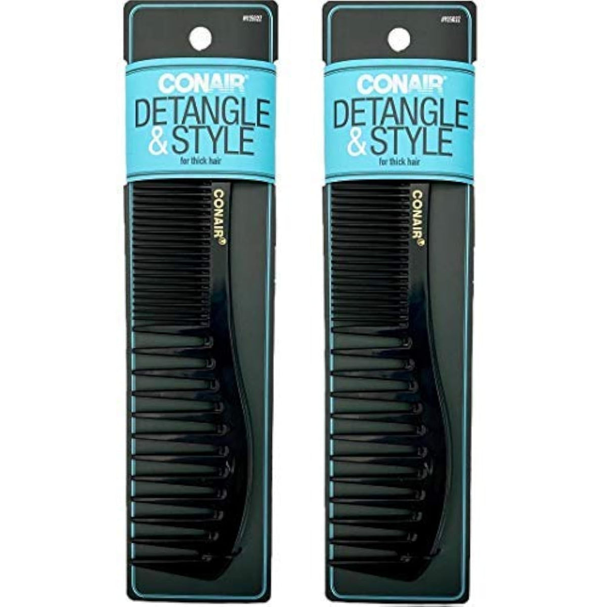 Conair peine de dientes anchos desentrena suavemente el cabello para desenredar.