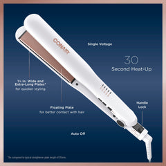 Conair plancha cerámica doble para lograr rizos suaves o liso perfecto sin frizz.