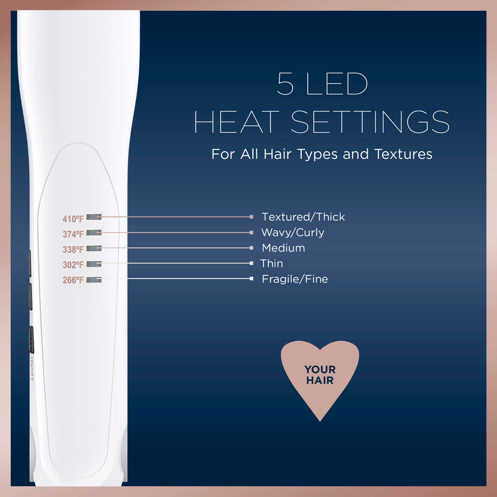 Conair plancha cerámica doble con placas flotantes para peinado rápido y resultados uniformes.