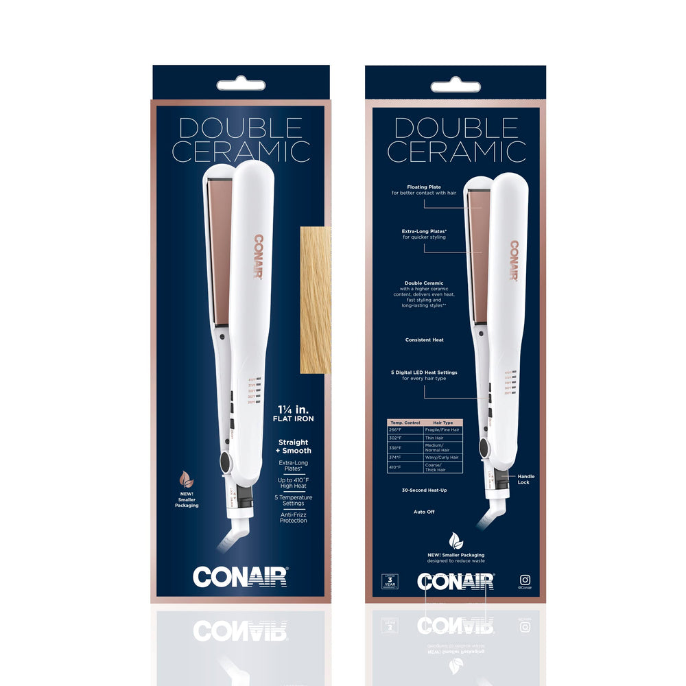 Conair plancha cerámica doble mejora la rutina diaria de peinado en casa.