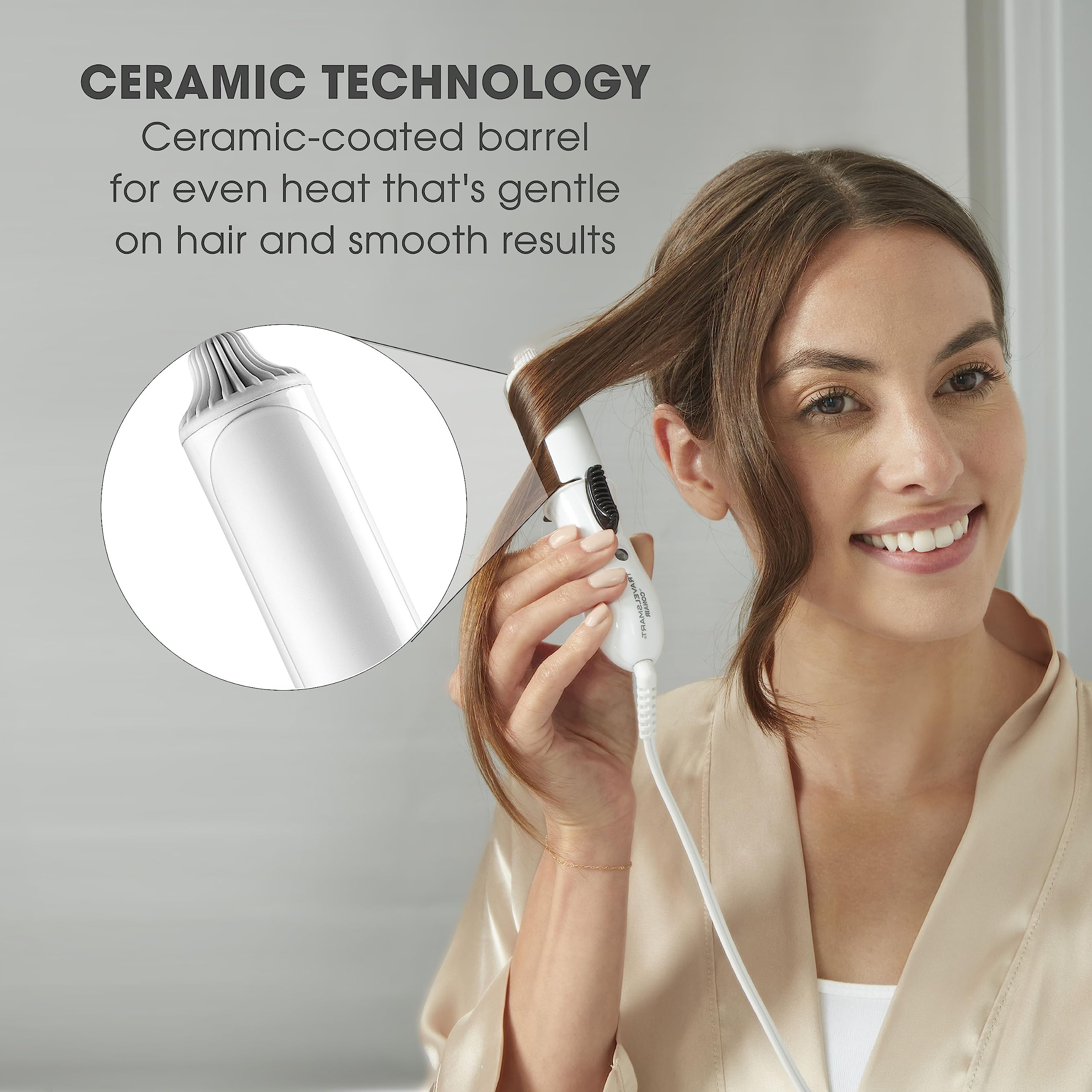 Calor estable en 30 segundos para peinado rápido con Conair