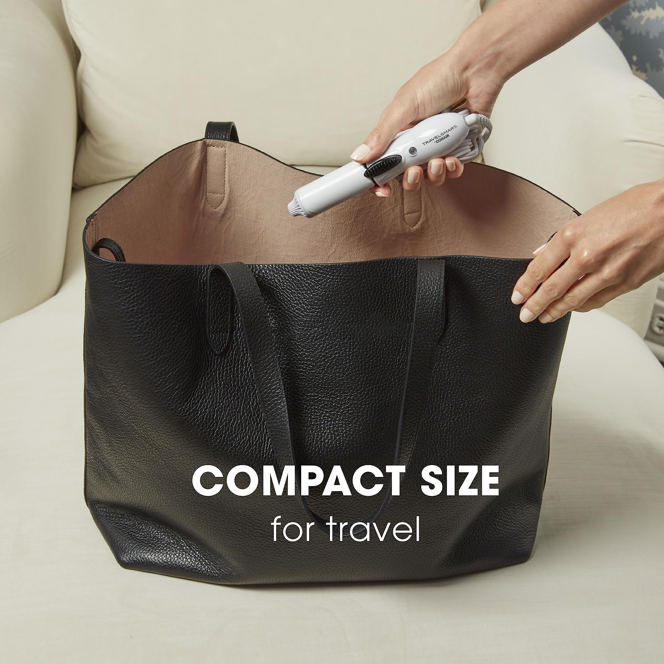 Diseño compacto y portátil para caber en la maleta