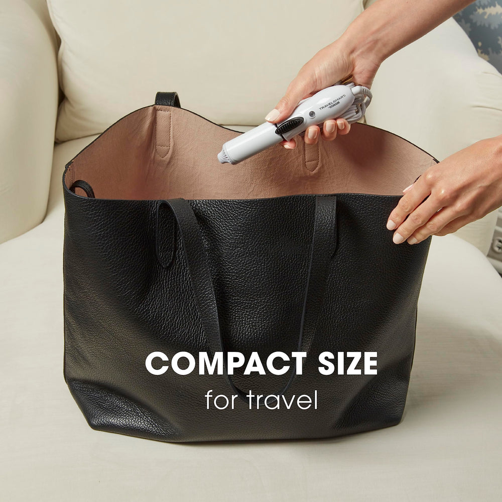 Diseño compacto y portátil para caber en la maleta