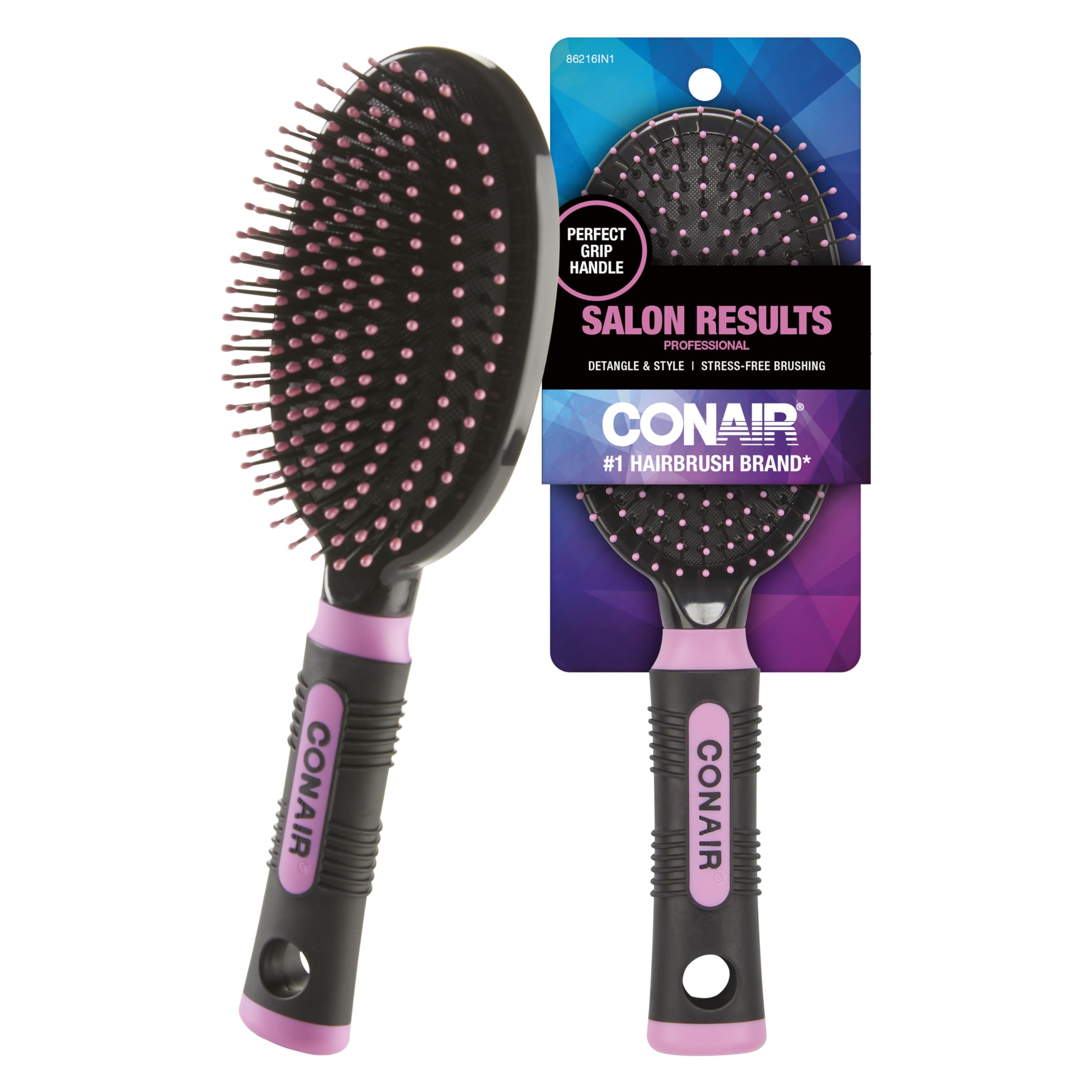 Conair: cepillo desenredante con cerdas de alambre para cabello suave y sin tirones.