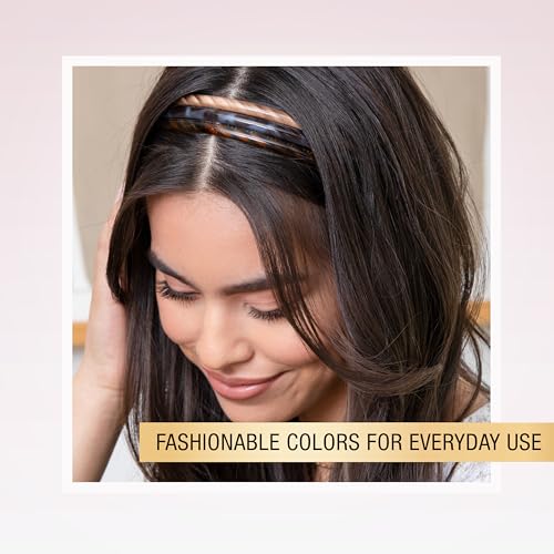 Diadema delgada Scunci por Conair, sujeción suave que evita tirones en el cabello.