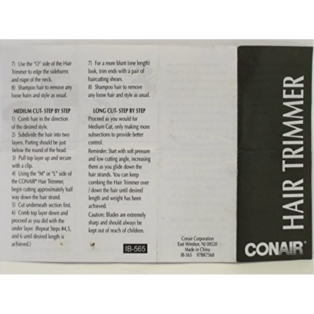 Conair Styling Essentials Trim & Shape, agarre cómodo para recortes precisos en casa