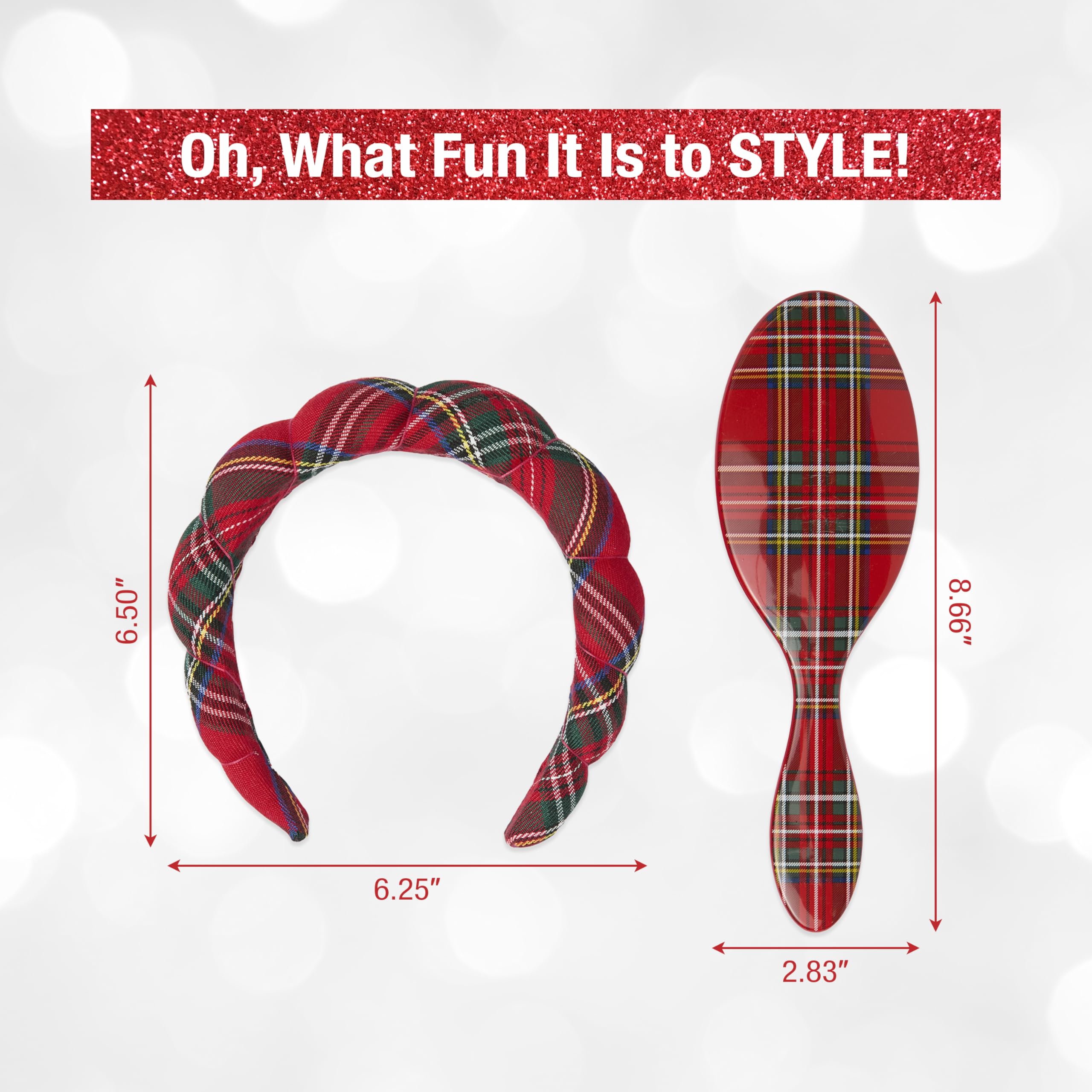 Conair textura tartán y diseño suave para el cuidado diario.