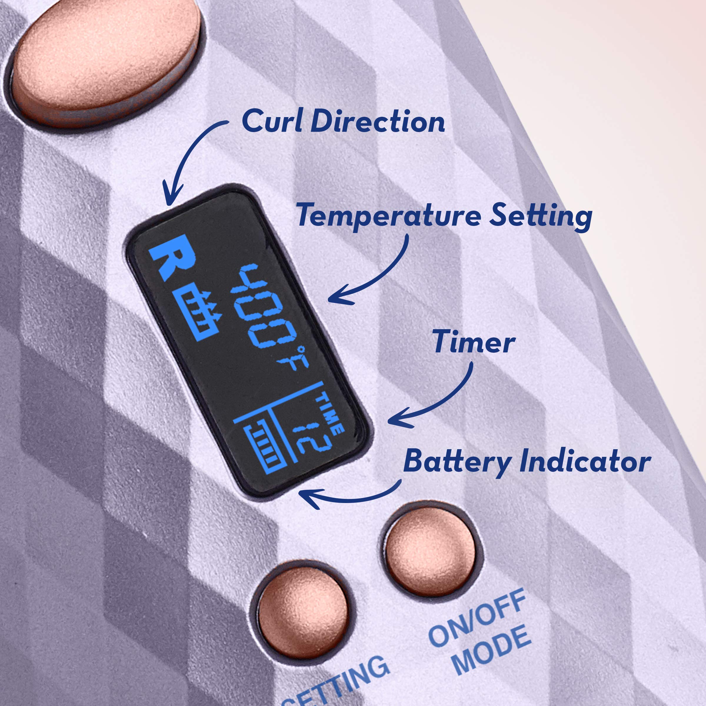Conair Unbound rizador automático, calentamiento rápido para resultados profesionales en minutos.