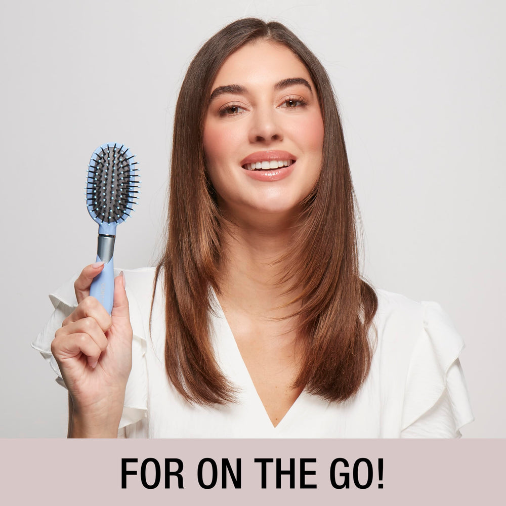 Conair Velvet Touch cepillo oval ideal para cabello rizado.