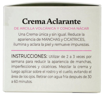 Aplicación en rostro con la Crema Aclarante No3, tiempo de exposición 30–60 minutos