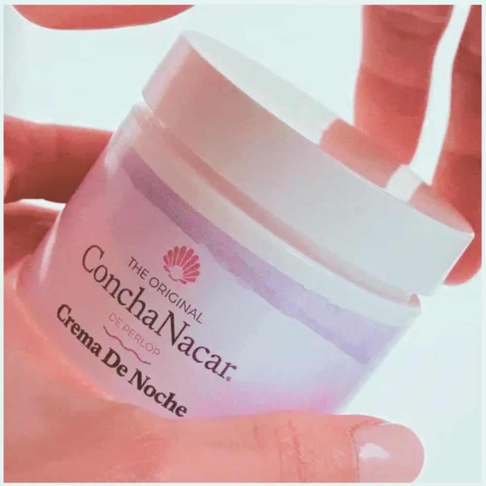 Concha Nacar Crema de Noche No.2, ingredientes naturales para luminosidad y tono uniforme.