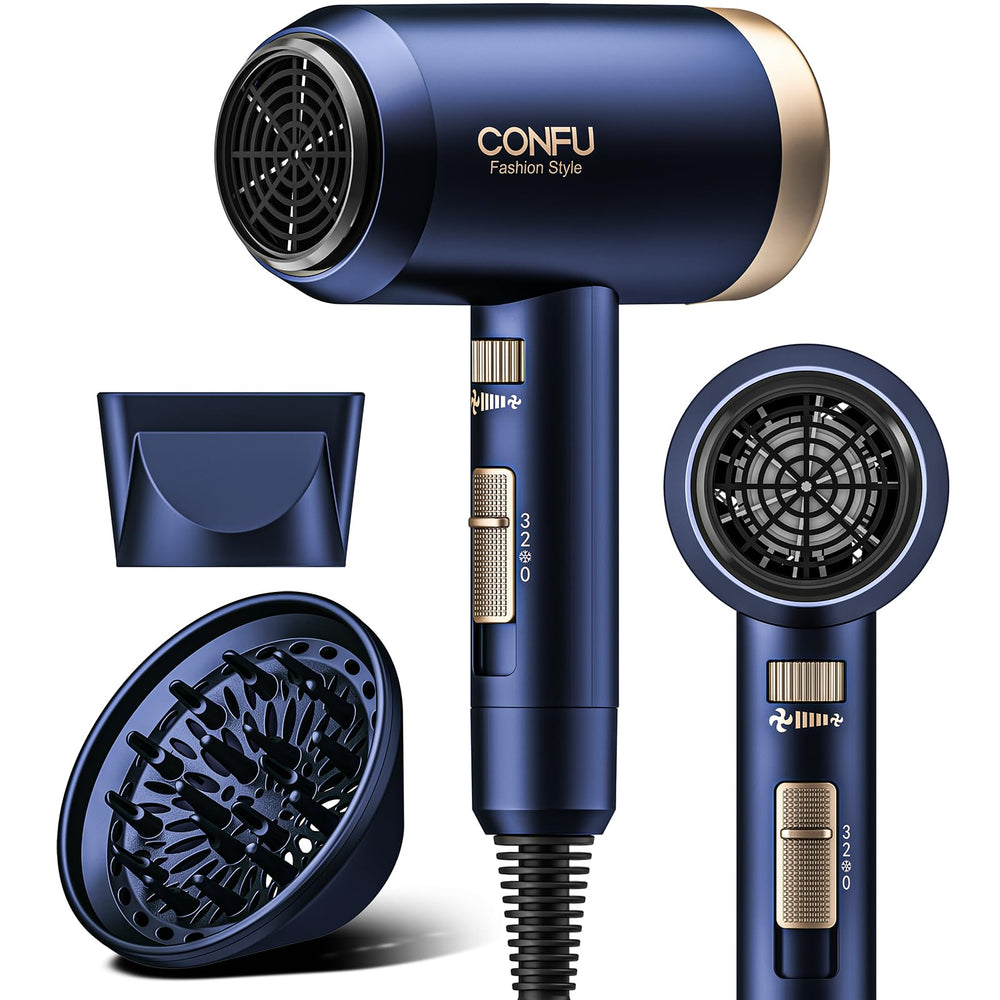 CONFU secador con difusor y concentrador para secado preciso y ondas definidas.