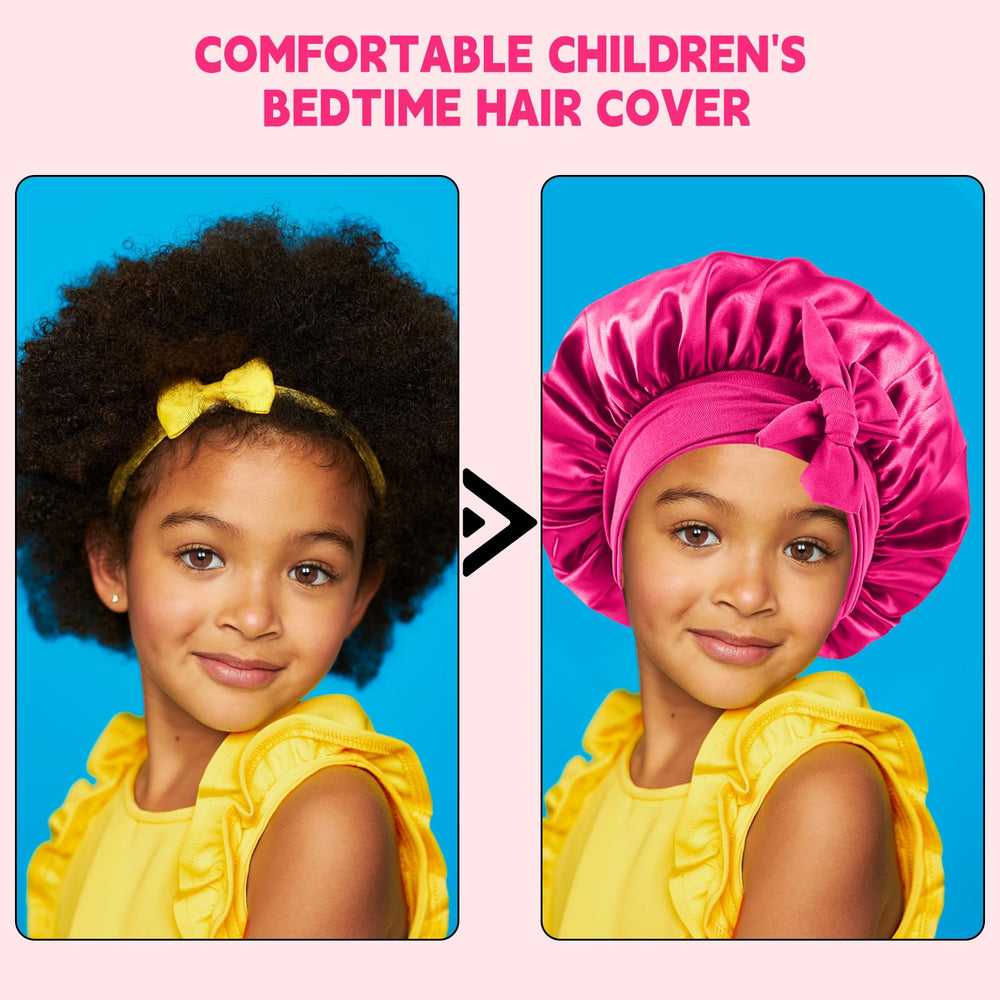 Pack de dos bonetes Confvrter para niñas rosa, práctico y cuidadoso.