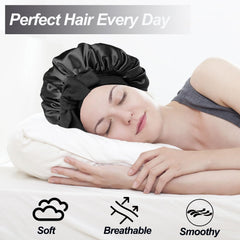 Protección de cabello con bonete de satén Confvrter, reduce fricción