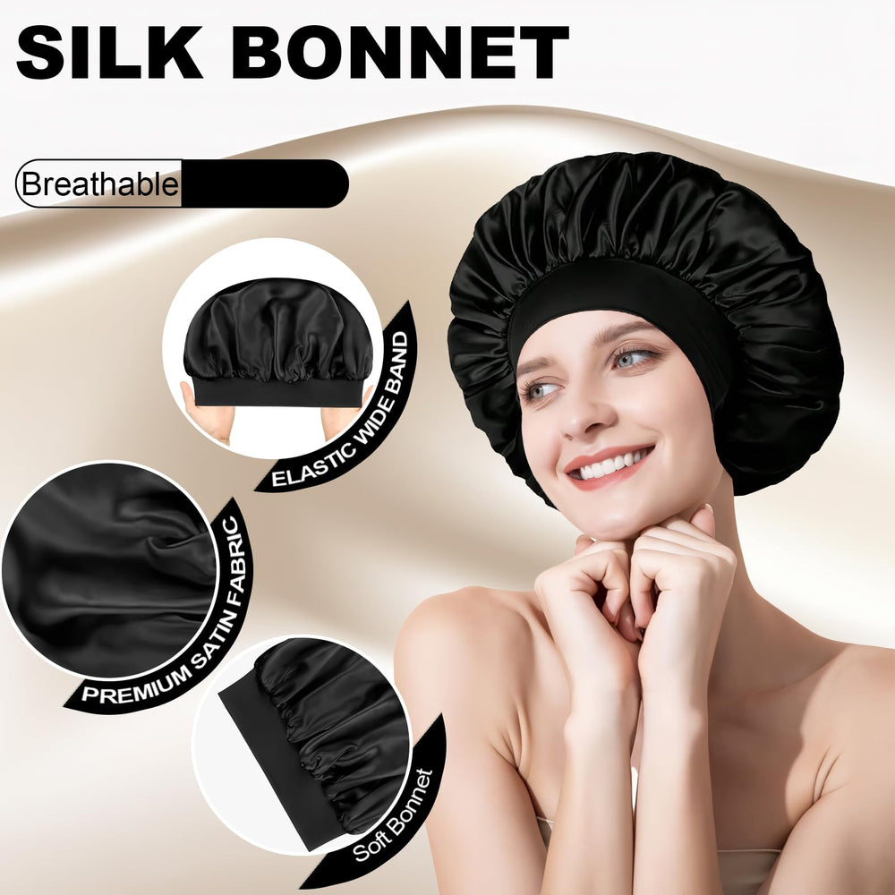 Conjunto de tres bonetes Confvrter para diversos peinados