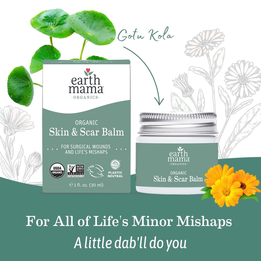 Conjunto de dos unidades Earth Mama para cuidado diario.