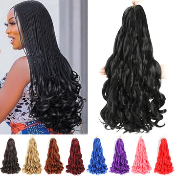 Conrora cabello Frances rizado 24p en empaque, listo para peinado con volumen