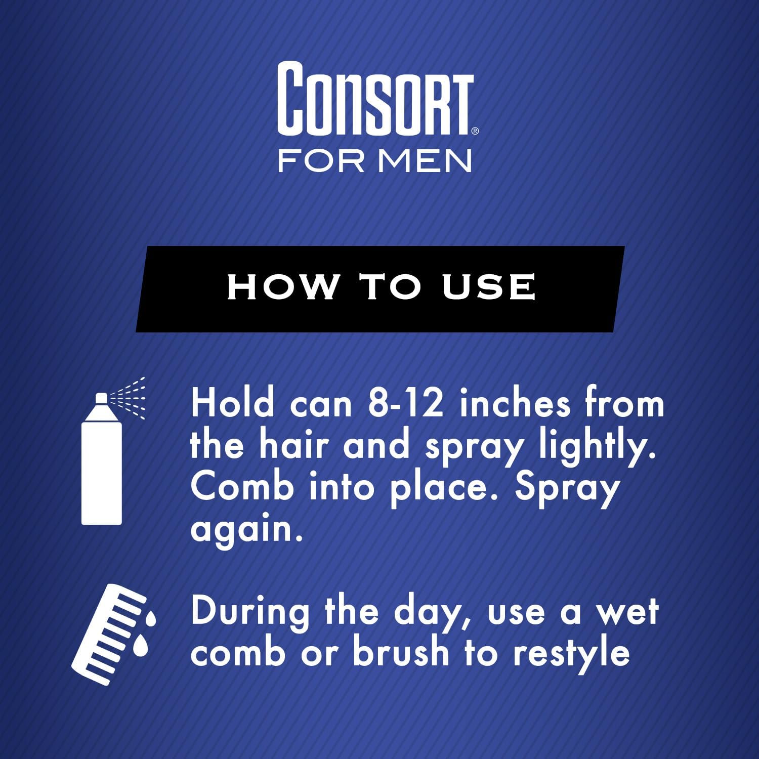 Consort spray-cheveux, aérosol Pack6 pratique pour la coiffure quotidienne.