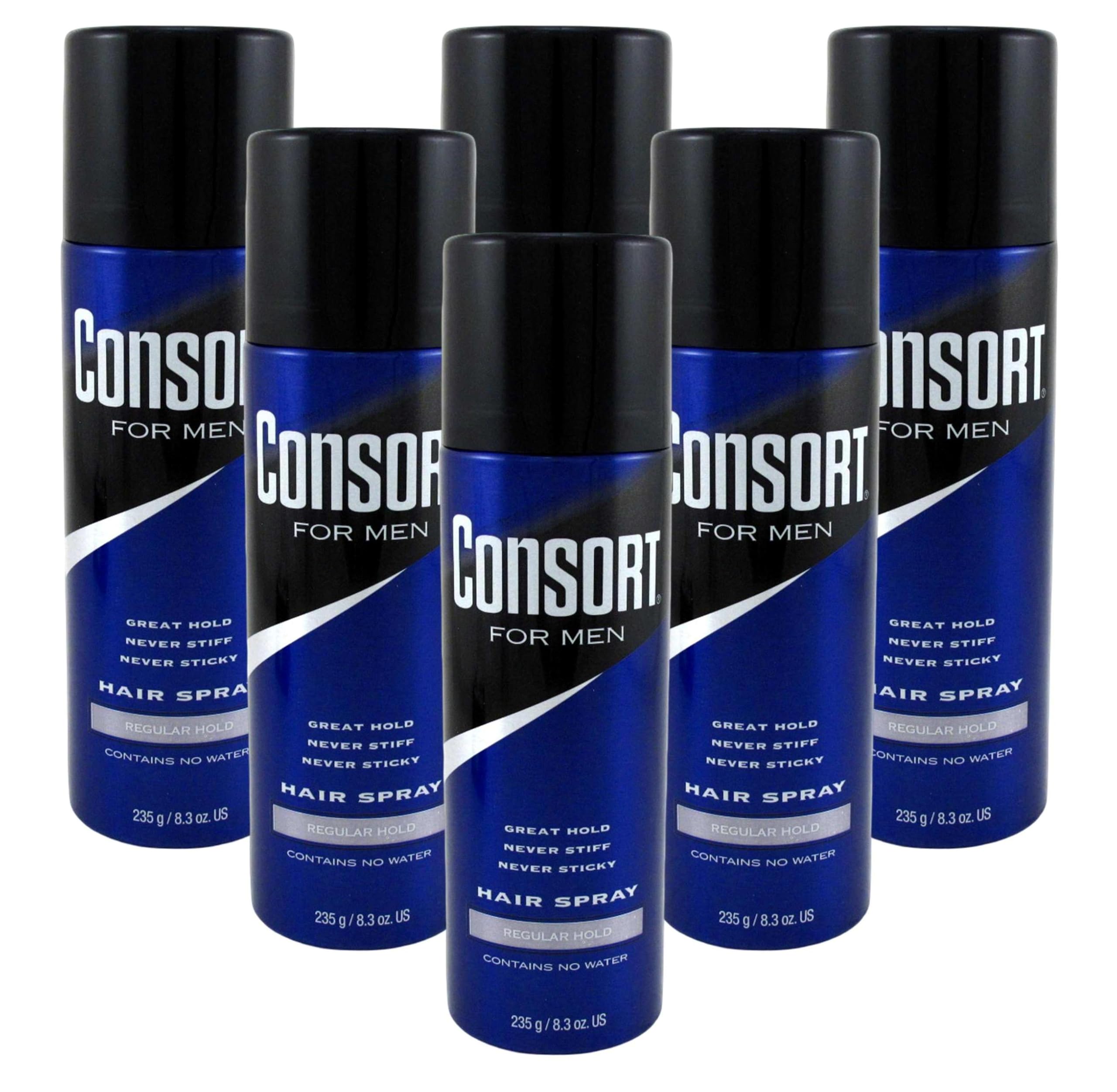 Consort spray-cheveux, usage rapide parfait pour retouches quotidiennes.