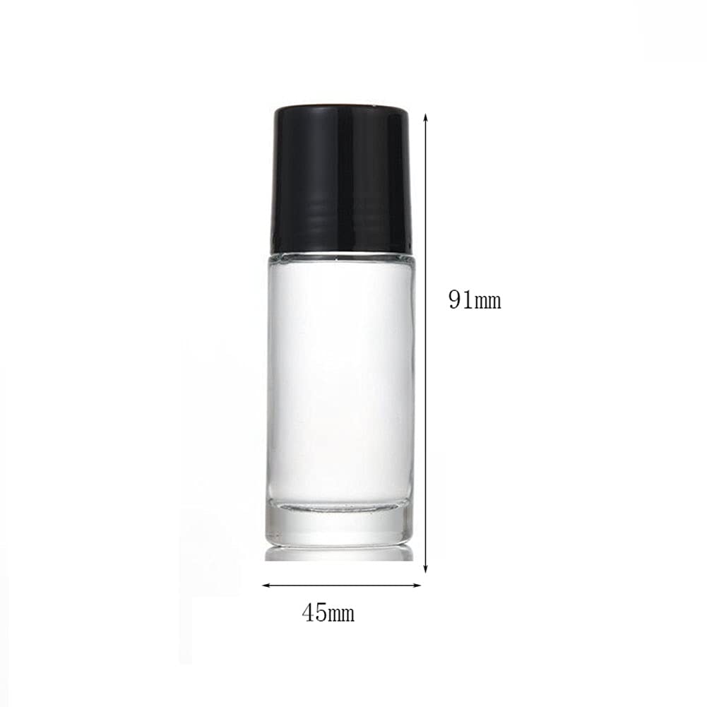 ConStore rodillo de vidrio 50 ml, paquete de dos botellas para viaje