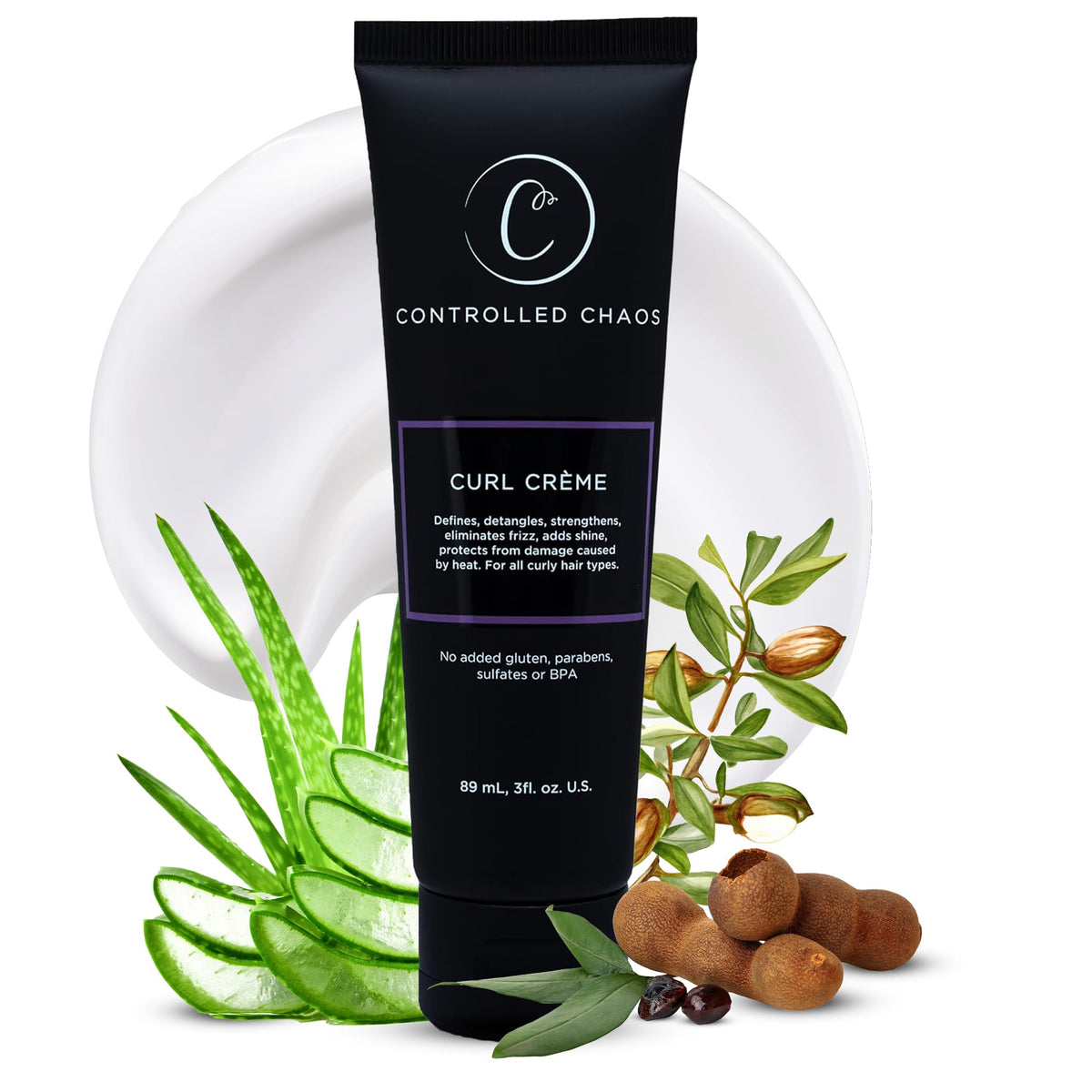 Controlled Chaos crema definicion rizos: botella de 3oz lista para definir