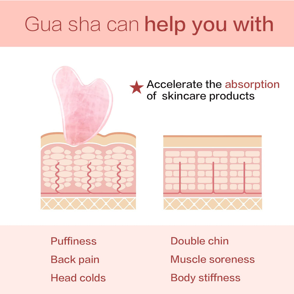 Contrybox gua sha textura suave y bordes lisos para seguridad