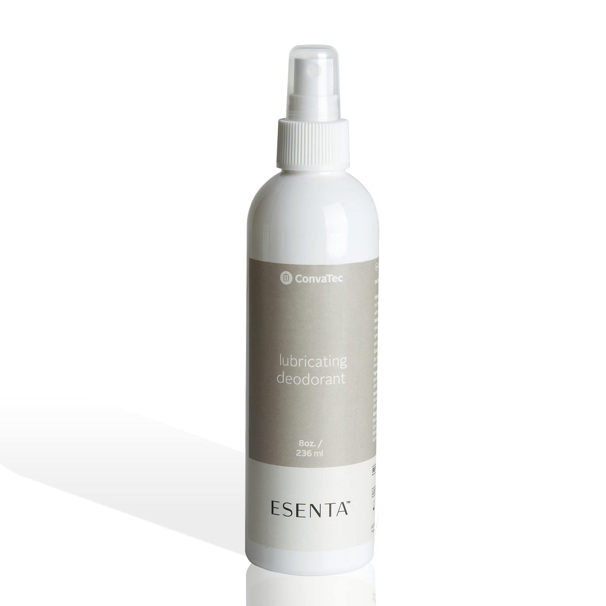 ConvaTec ESENTA botella desodorizante lubricante para ostomía, fragancia natural.