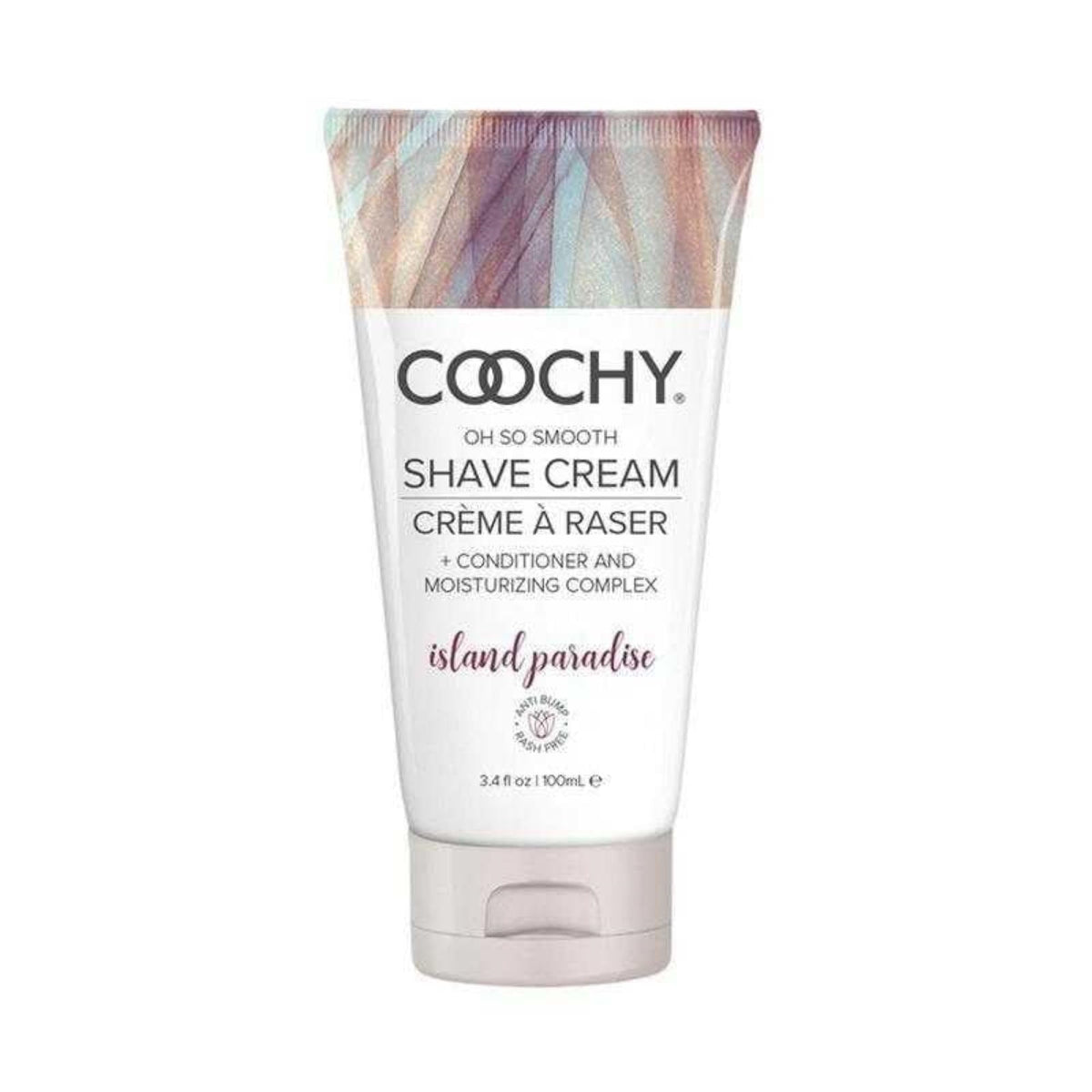 Coochy Crema de Afeitar en botella para un afeitado suave y cómodo.