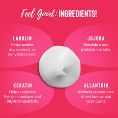 Coochy crema de afeitar: aplicación en axilas para menor irritación.
