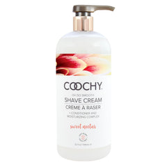 Coochy Shave Cream en botella Néctar Dulce para un afeitado suave