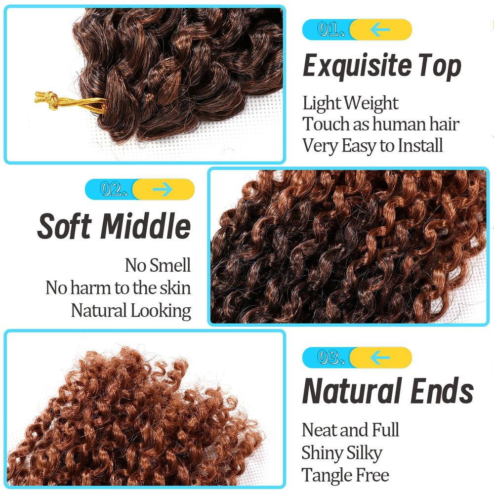 CooCooJoo cabello rizado 8 pulgadas: ligero y cómodo para uso diario.