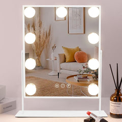 COOLJEEN espejo maquillaje con luces para ver colores con claridad