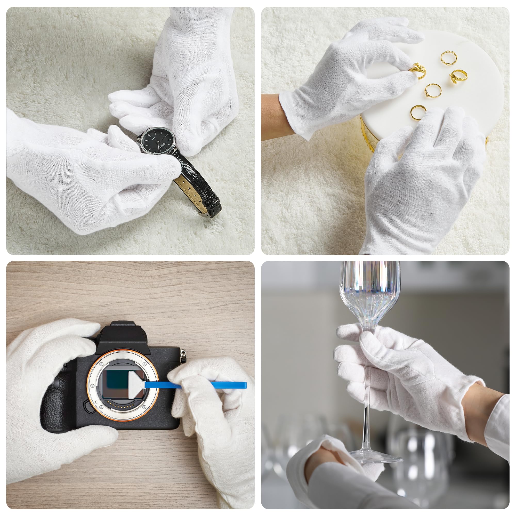 Guantes COOLJOB ideales para servicio o disfraces en eventos.