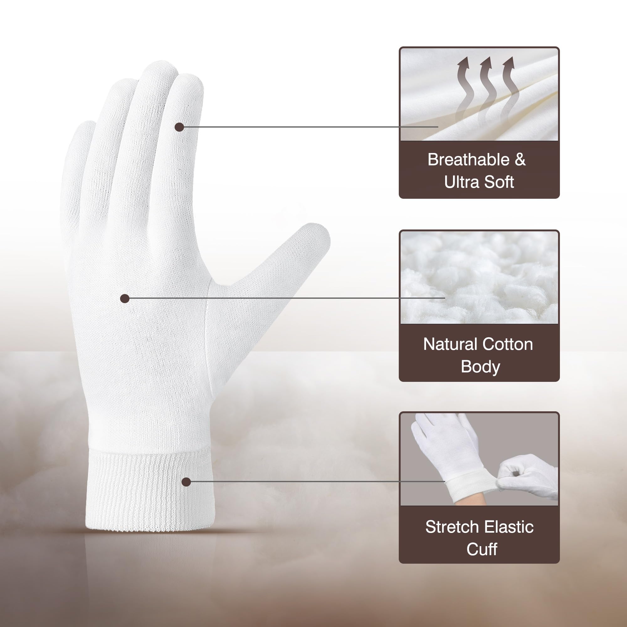 Conjunto COOLJOB de 4 pares de guantes para manos, versatilidad.